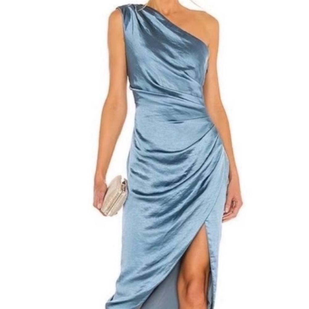 Elliatt Asymmetrical Blue Dress